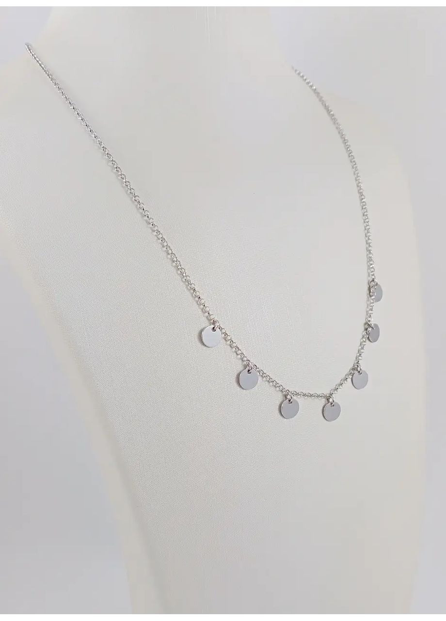 Срібне кольє "Монетки" CL22039-м3 Shatlen Кольє (361971090)