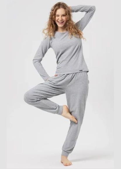 LHE 729 1 Штани жіночі (1 шт) M, JS (світло-сірий) (арт LHE 729 1) Key (314771009)