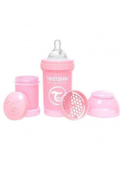 Пляшечка для годування Twistshake антиколиковая 78249 светло-розовая 180 мл (268140677)