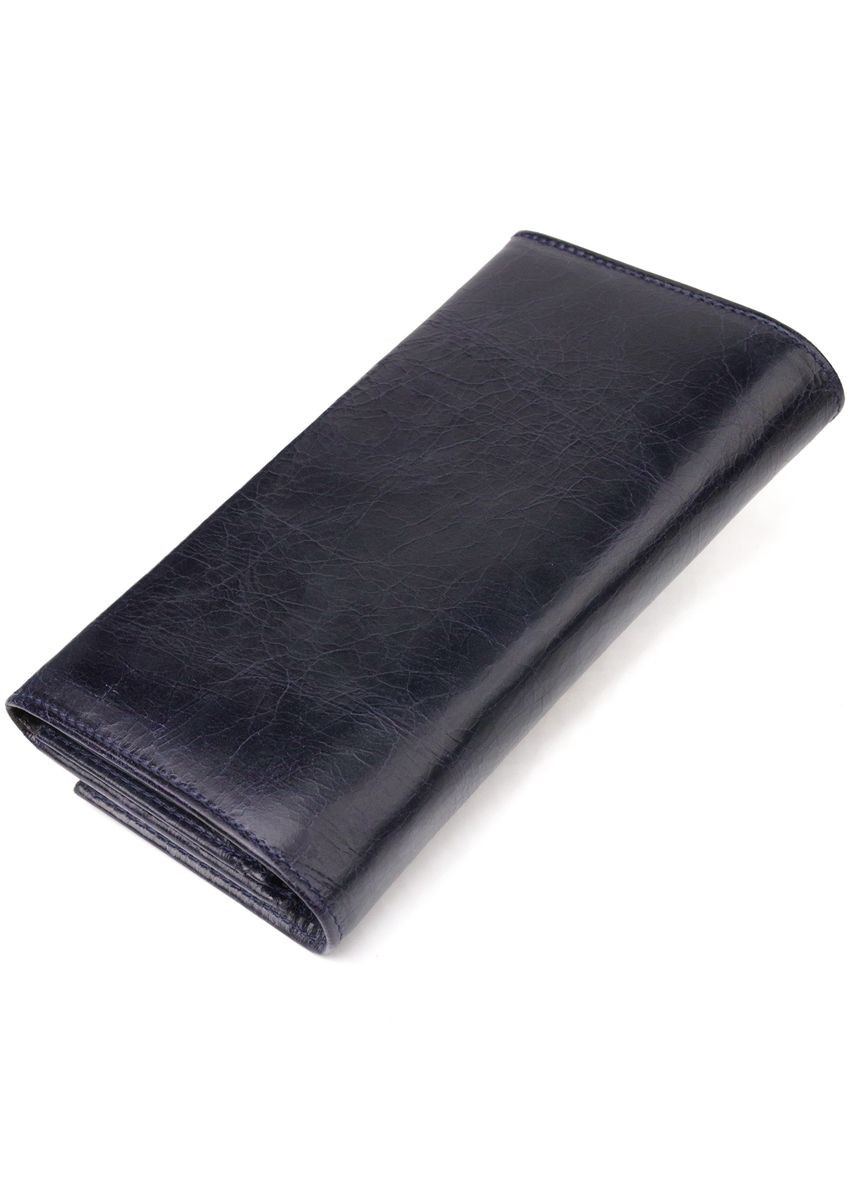 Женский кошелек с монетницей из натуральной кожи 21533 Синее Canpellini (306881781)