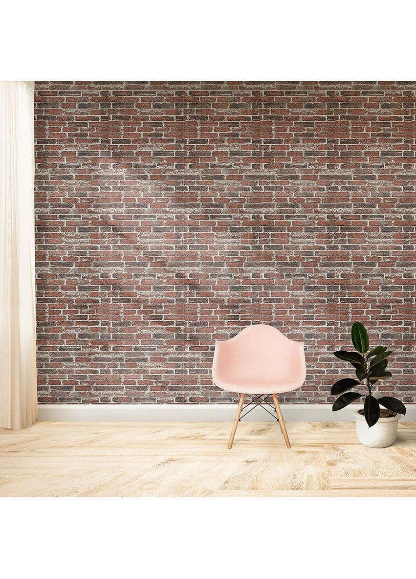 Самоклеюча 3D панель 19600x700x3мм Червона Катеринославська Цегла SW-00001333 Sticker Wall (360920336)