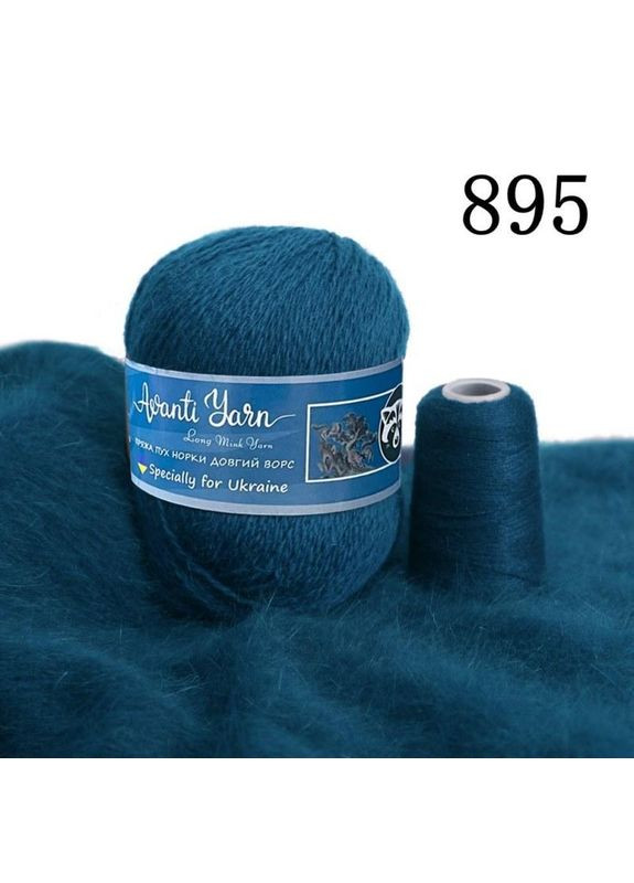 Пряжа Пух Норки 895 морська хвиля Avanti (361878909)