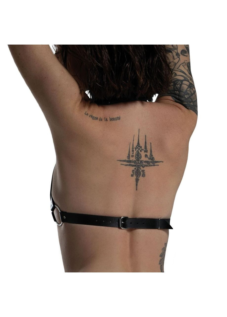 Лиф Сердце из натуральной кожи Feral Feelings - Hearts Bra Black No Brand (303909649)