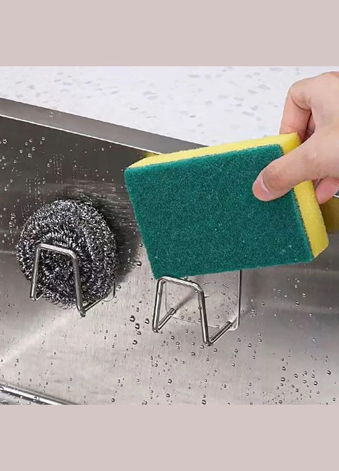 Держатели для кухонной губки-мочалки в раковину grey No Brand (342099174)