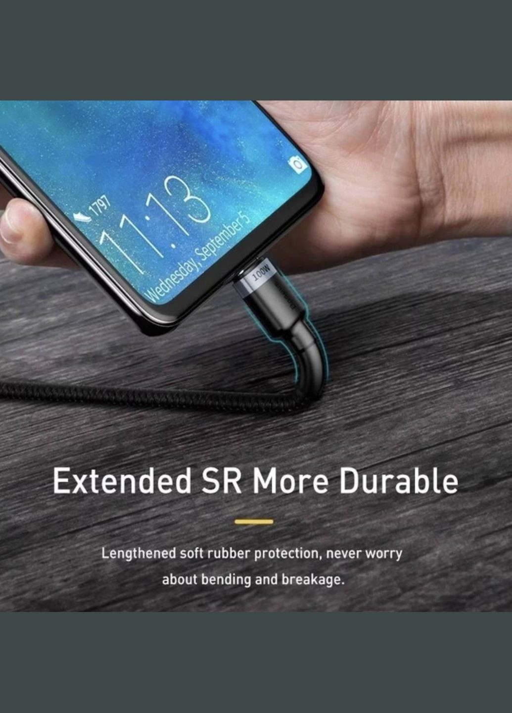 Кабель Type-C до Type-C Beseus для синхронізації та заряджання Android / MacBoock 2 м Чорний Baseus (341534071)