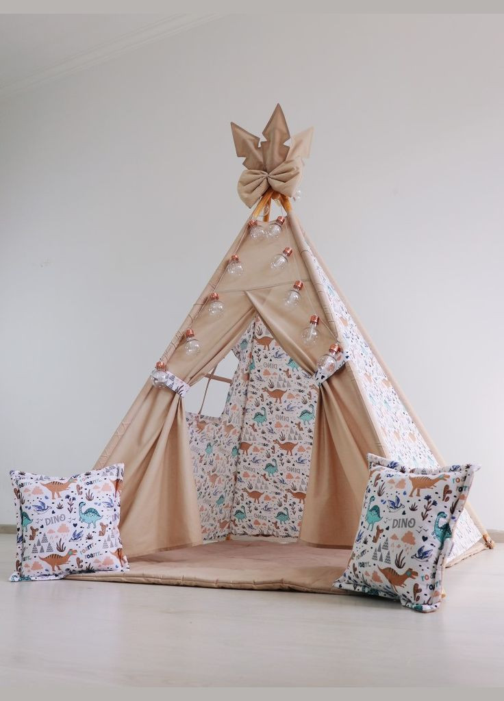 Дитячий вігвам Динозаврики. Повний комплект! No Brand (316256824)