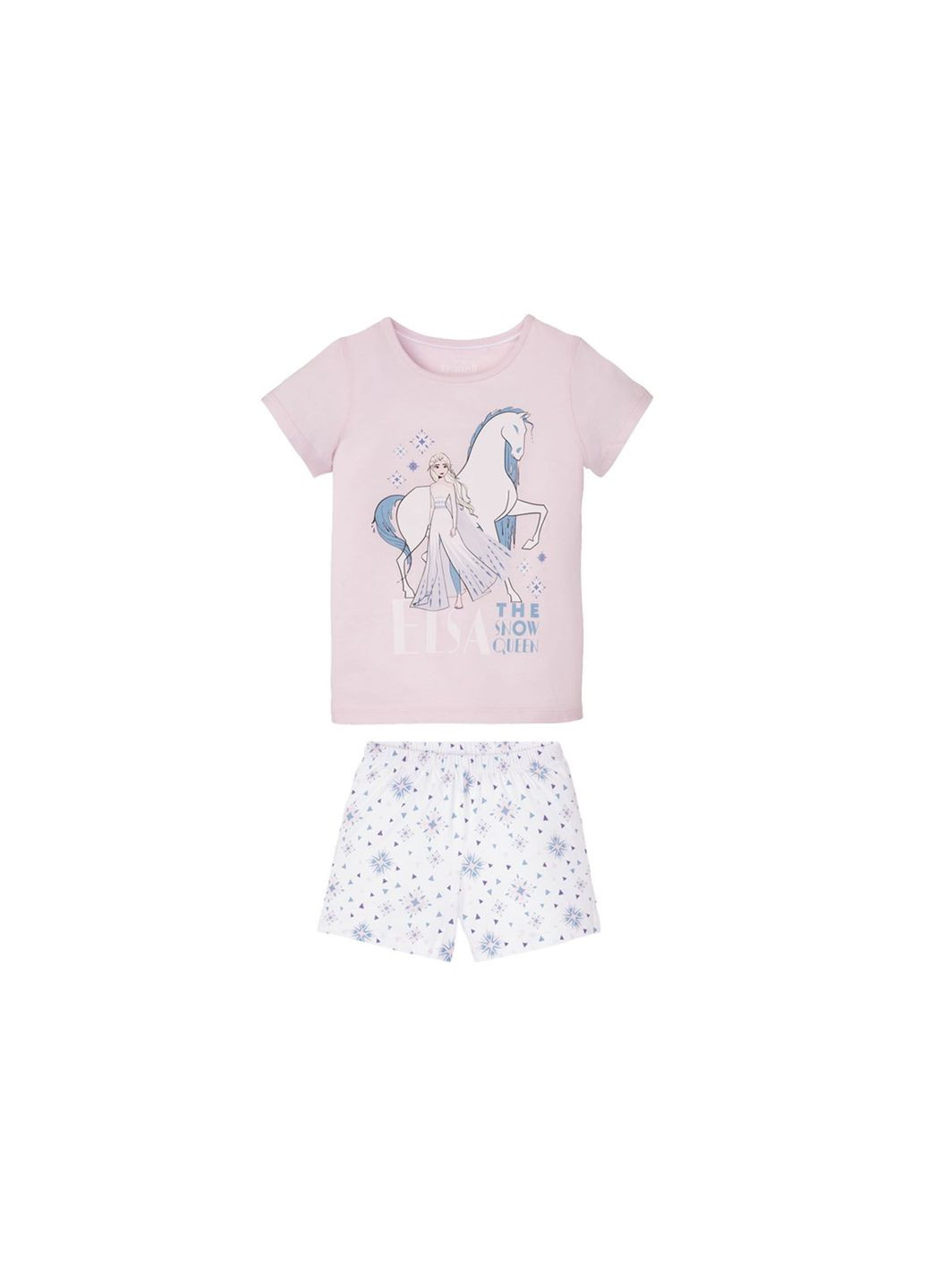 Розовая пижама (футболка и шорты) для девочки frozen 349309 Disney