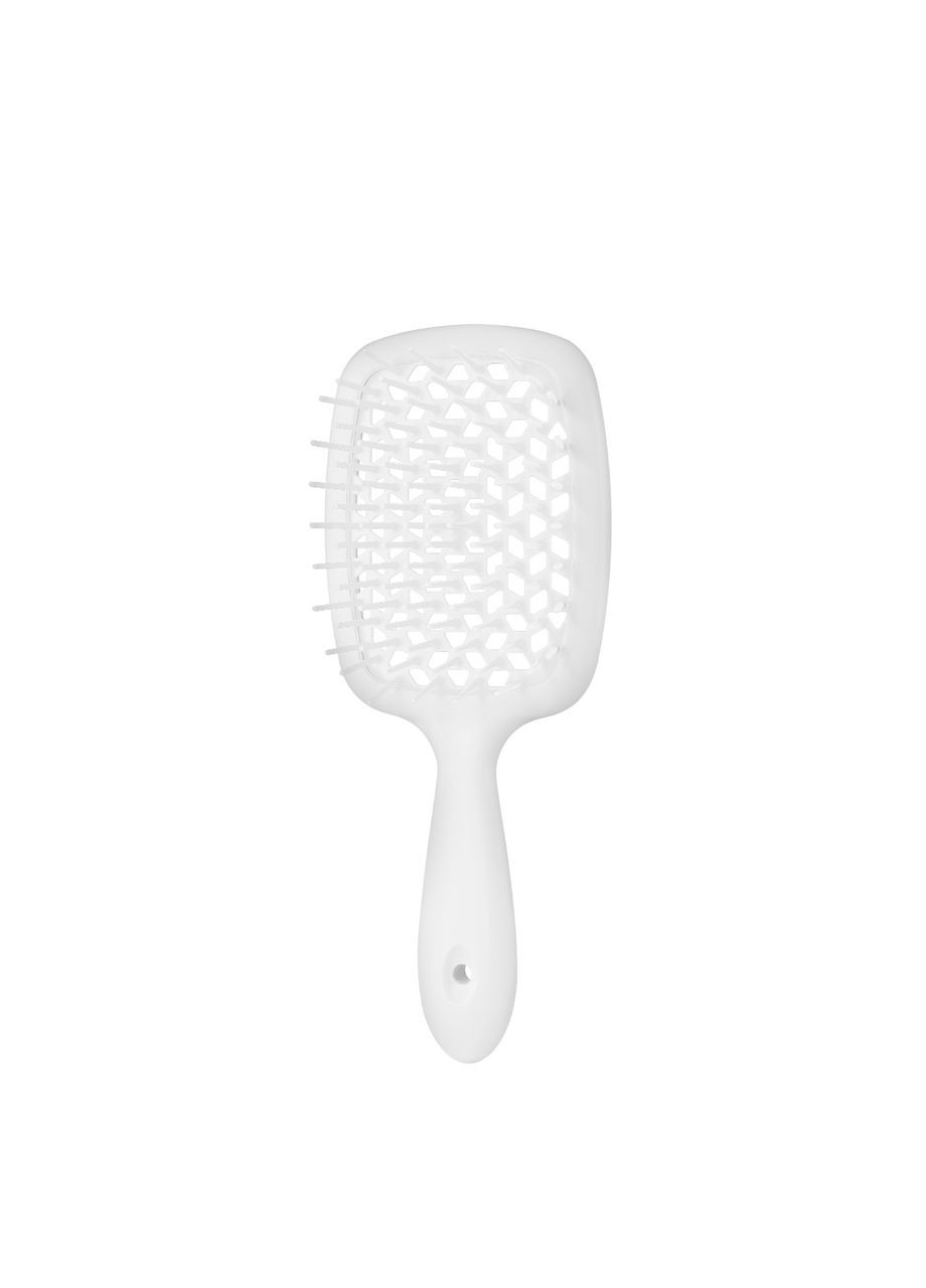 Щітка для волосся масажна продувна, блакитна з білим No Brand (302722568)