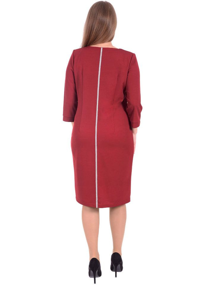 Темно-червона плаття 1499-2 Alenka Plus