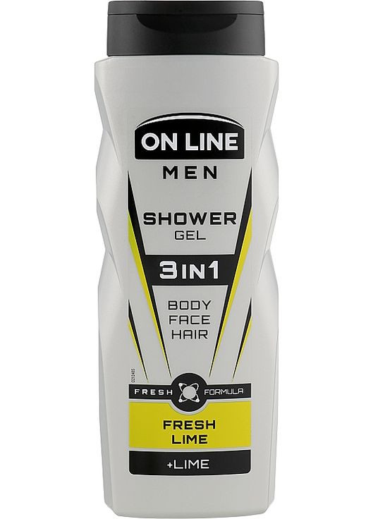 Гель для душу 3в1 Men Fresh Lime Shower Gel 400ml (824816-39464) On Line (368617007)