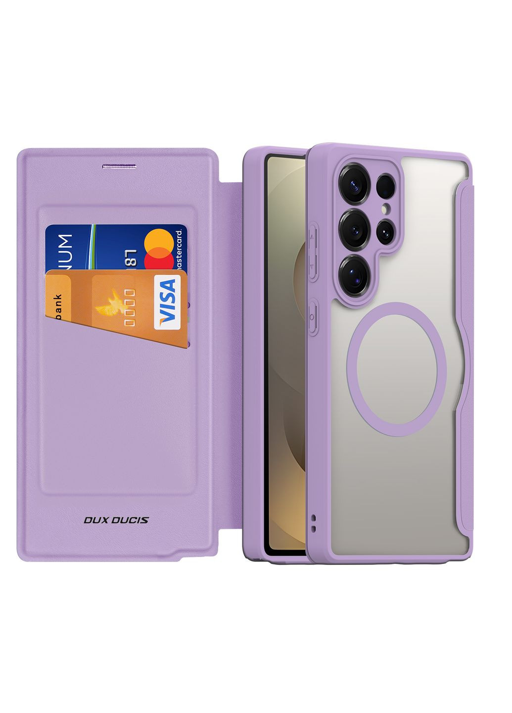 Чехол-книга Skin X Pro with MagSafe Samsung Galaxy S25 Ultra 5G (S938) Цвет Purple Pink Dux Ducis Samsung Galaxy S25 Ultra 5G (S938) (335874264)