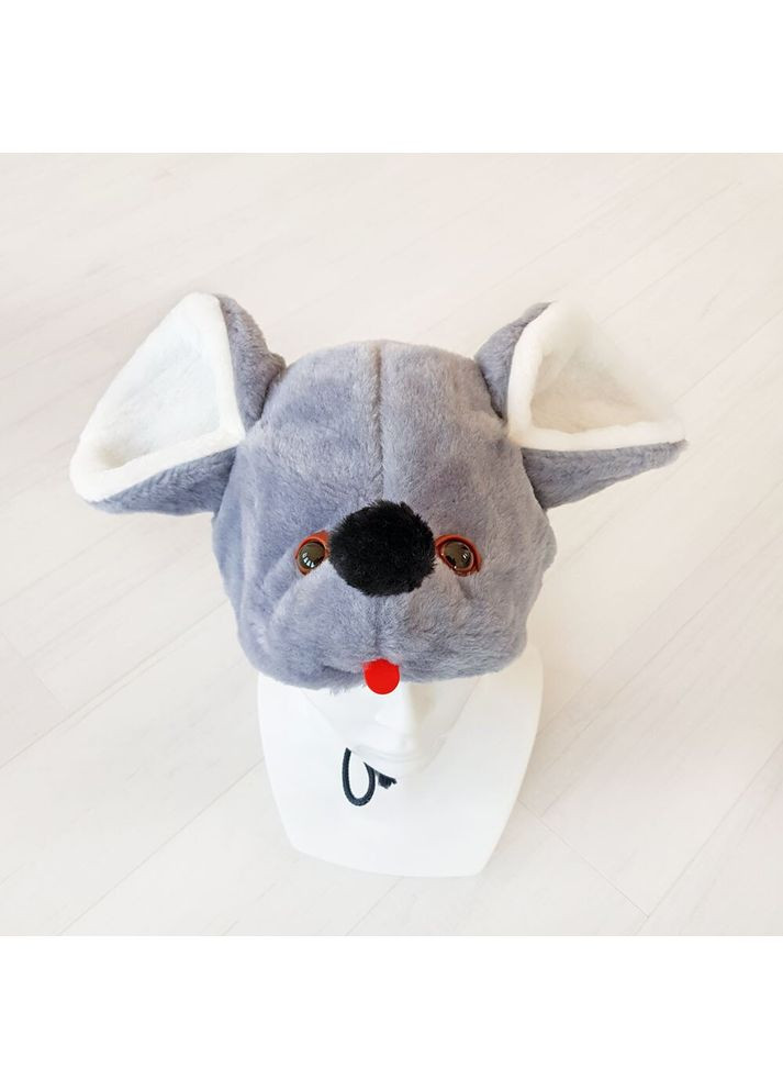 Детская маскарадная шапочка мышка из искусственного меха для утренников и Хэллоуина шапка для детей ProDobro (366031143)