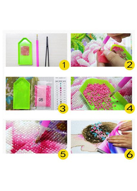 Алмазная мозаика, наборы 5d картина со стразами павлин No Brand (313399902)