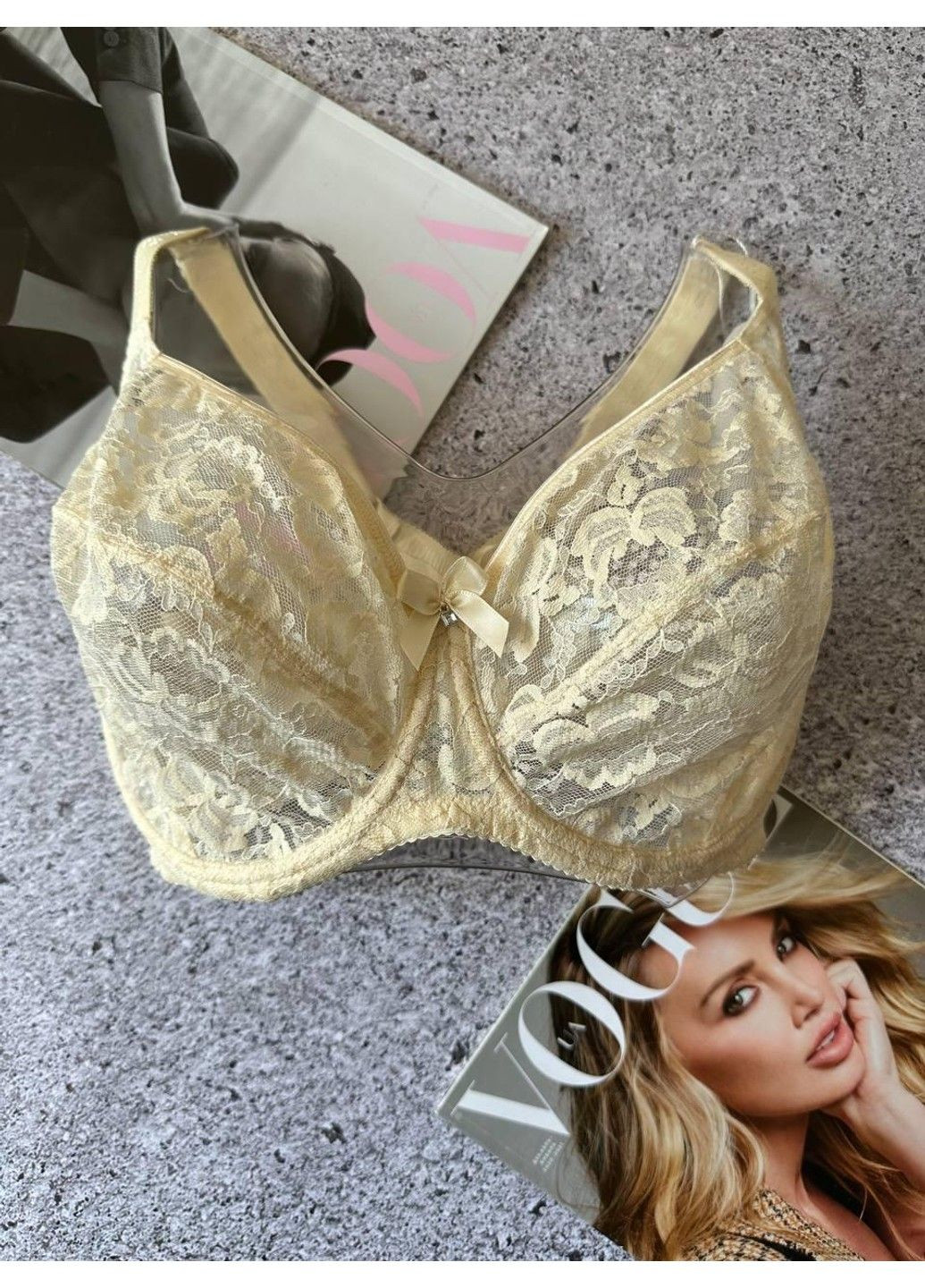 Бежевий бюстгальтер без поролону бежевий ORIETTA AVEC