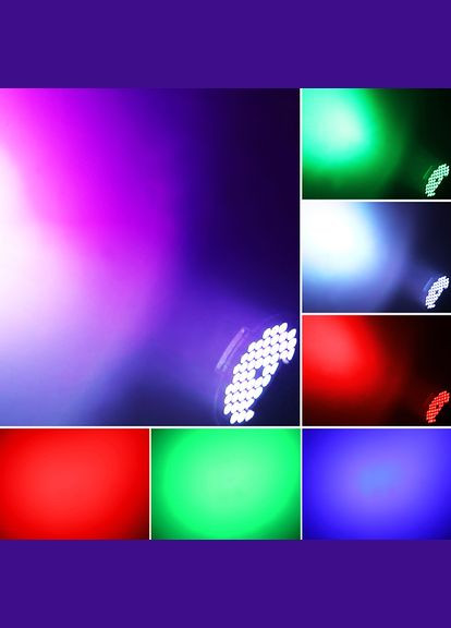 DJ-716, 54 LED RGBW, cвітломузика, лазерний диско проектор, активація під ритм музики, DMX512 Energolux (319210649)