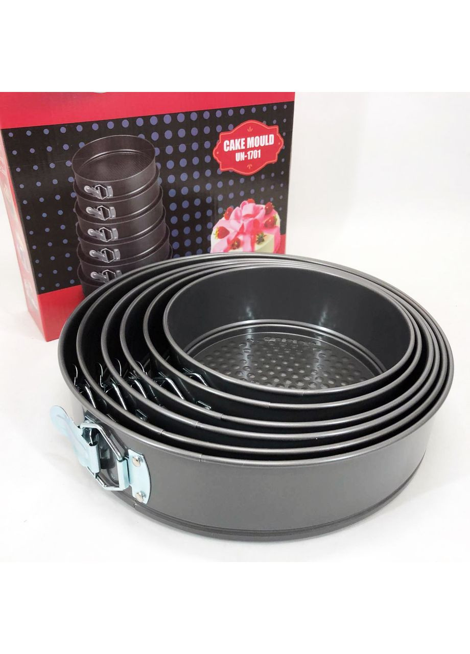 Формы для выпекания разъемные UN-1701 набор форм 6шт для выпечки кондитерские Unique (365654630)