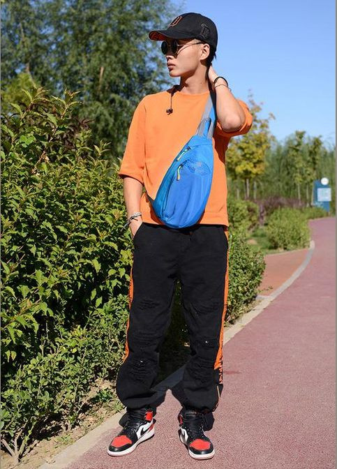 Однолямковий рюкзак сумка слінг Tanluhu . 6л. 38х18х9см. Чорна. Bd Sport (311222346)