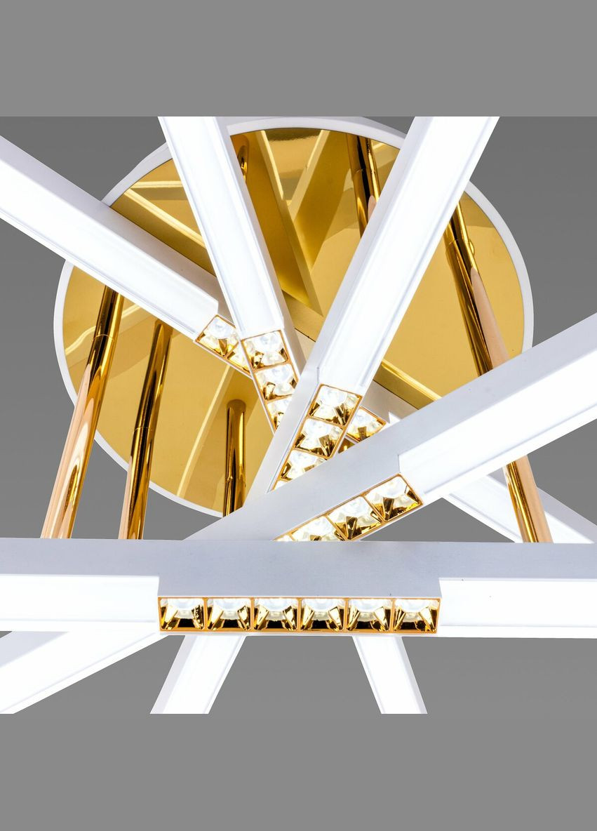 Люстра світлодіодна акрилова B YH839/5 WT+GD 65W Sirius (336934795)