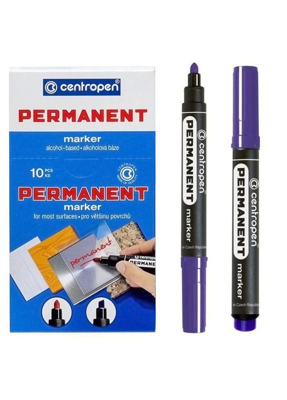 Маркер " " /8566/08/ перманентный КРУГЛИЙ, (10/200) Centropen (391567126)