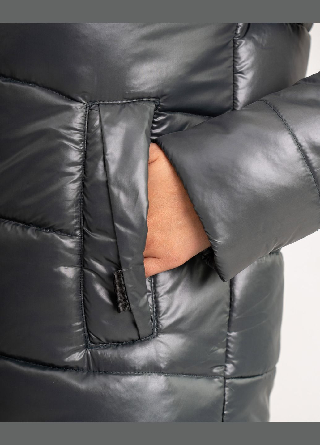 Графітова зимня парка зимова жіноча молодіжна SK