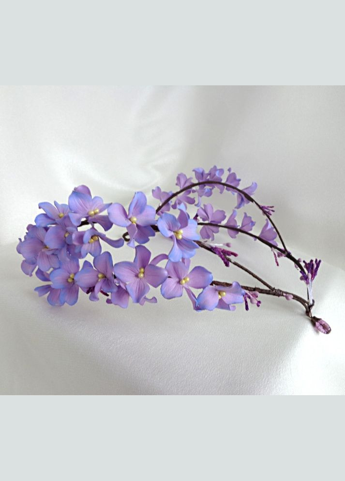 Заколка-автомат для волосся з ручним розписом"Бутончик" No Brand (349842571)