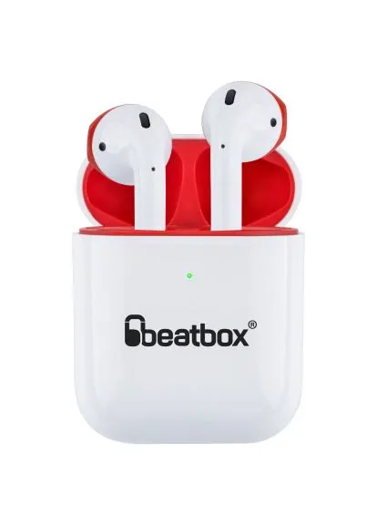 Навушники PODS AIR 2 Wireless Charging White (bbpair2wcwr) BeatBox PODS AIR 2 Wireless Charging White-Red (400149850)
