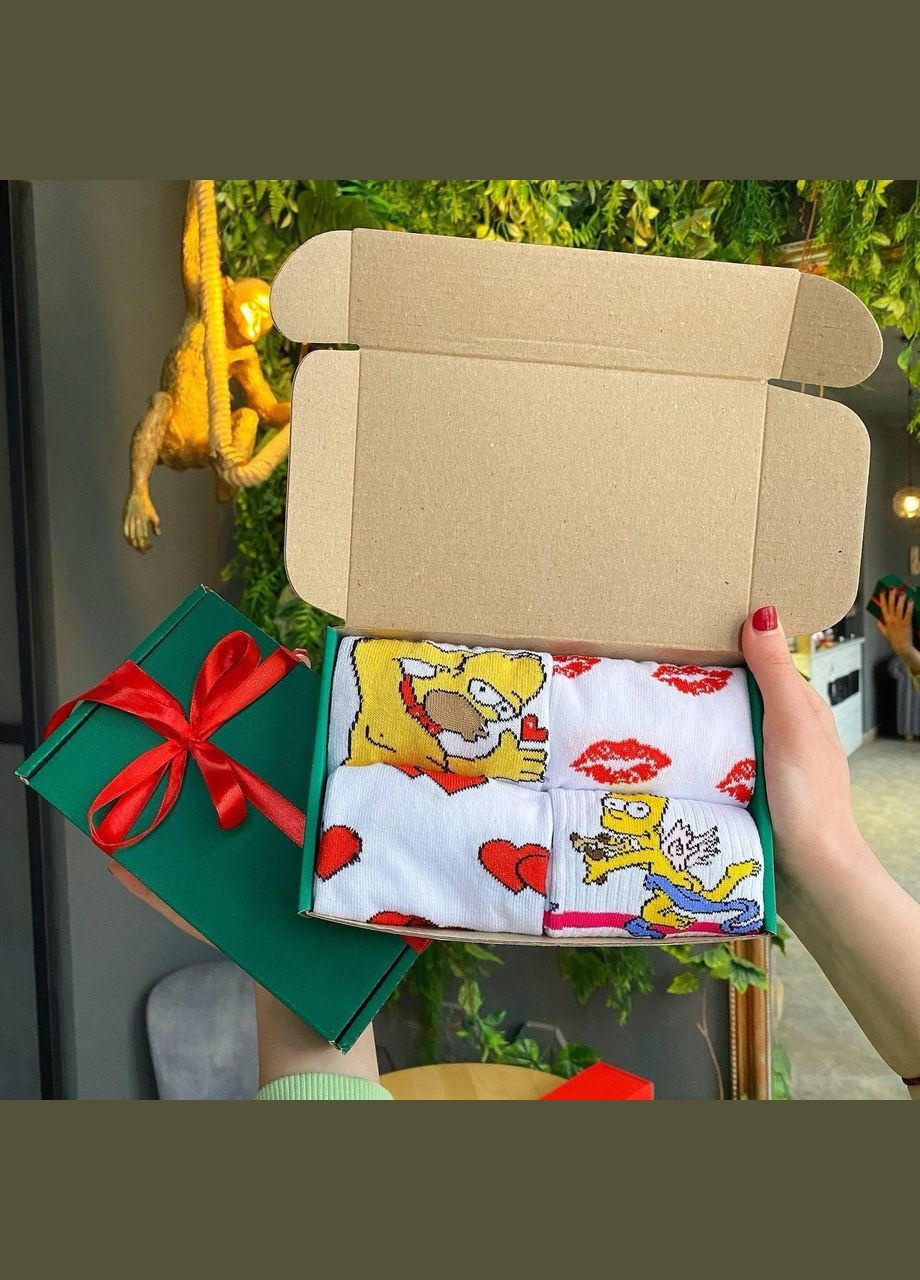 Комбіновані бокс чоловічих подарункових шкарпеток 40-45 на 4 пари Vakko (306424166)