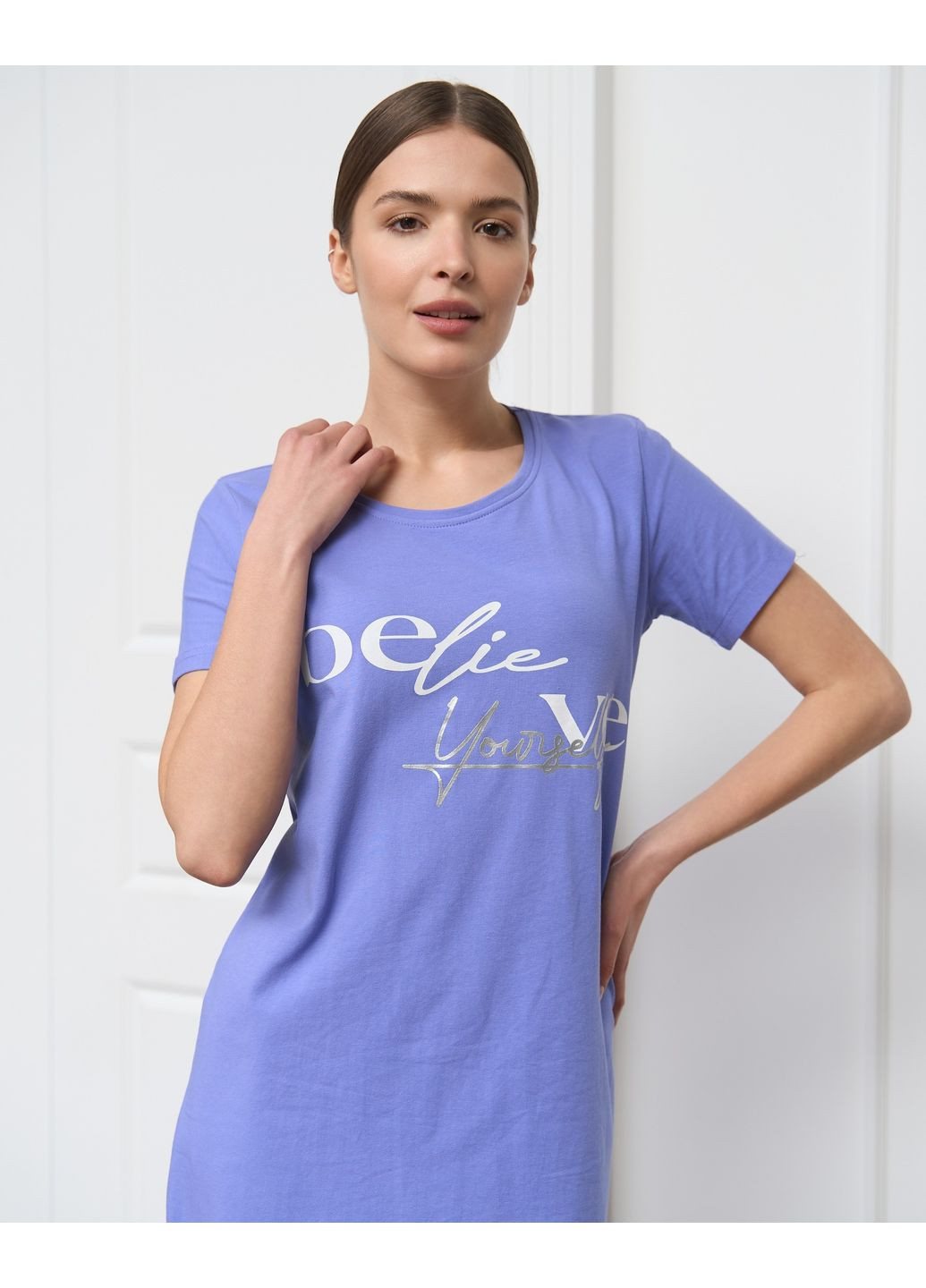 Жіноча туніка з рукавом бавовна Nicoletta (349444369)