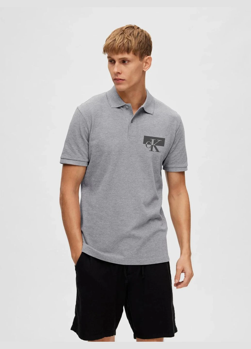 Чоловіча футболка-поло Calvin Klein No Brand (382664225)