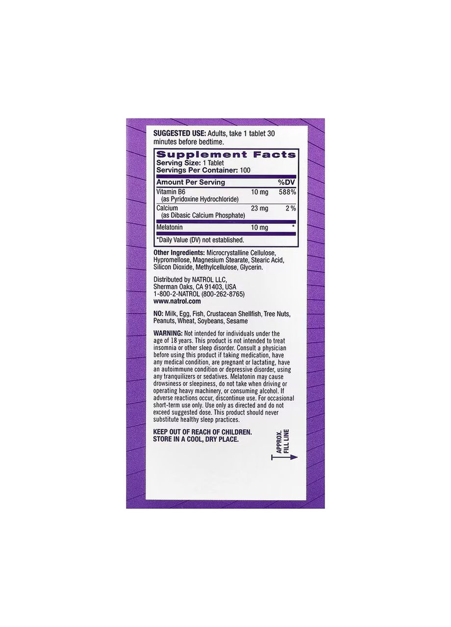 Advanced Sleep Melatonin 10mg - 100 tabs Natrol (369397130)