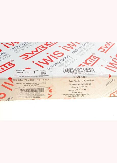 Комплект цепи ГРМ Citroen Berlingo/Peugeot Partner 1.6 VTi 09- (цепь, натяжник, фазорегулят 73395Set UA63 AIC (339657375)