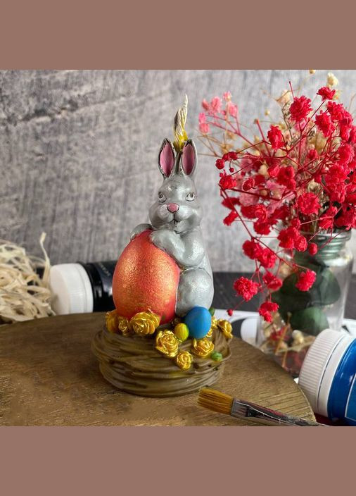 Воскова свічка - Великодній зайчик з яйцем 5Candles (322347153)