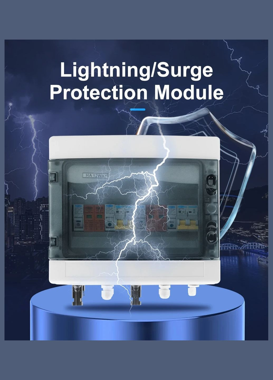 DC захистний щит 40A 600V на 2 MPPT стрінги для автономних сонячних електростанцій Tomzn (341324876)