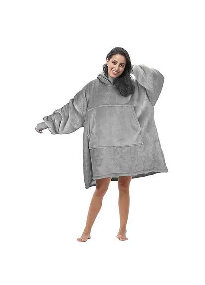 Толстовка-плед с капюшоном для мужчины и женщины - / Плед женская толстовка Asics (368976210)