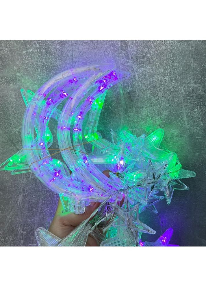 Гірлянда Зоряне небо, 195 LED, різнокольорова, від електромережі 3х1 м No Brand (365822917)