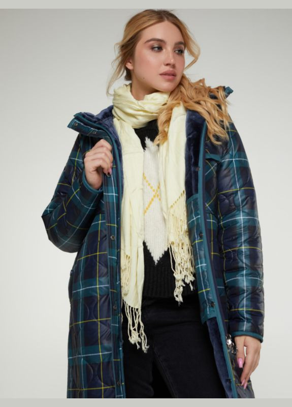 Синє демісезонне Пальто Сарбона Mirage