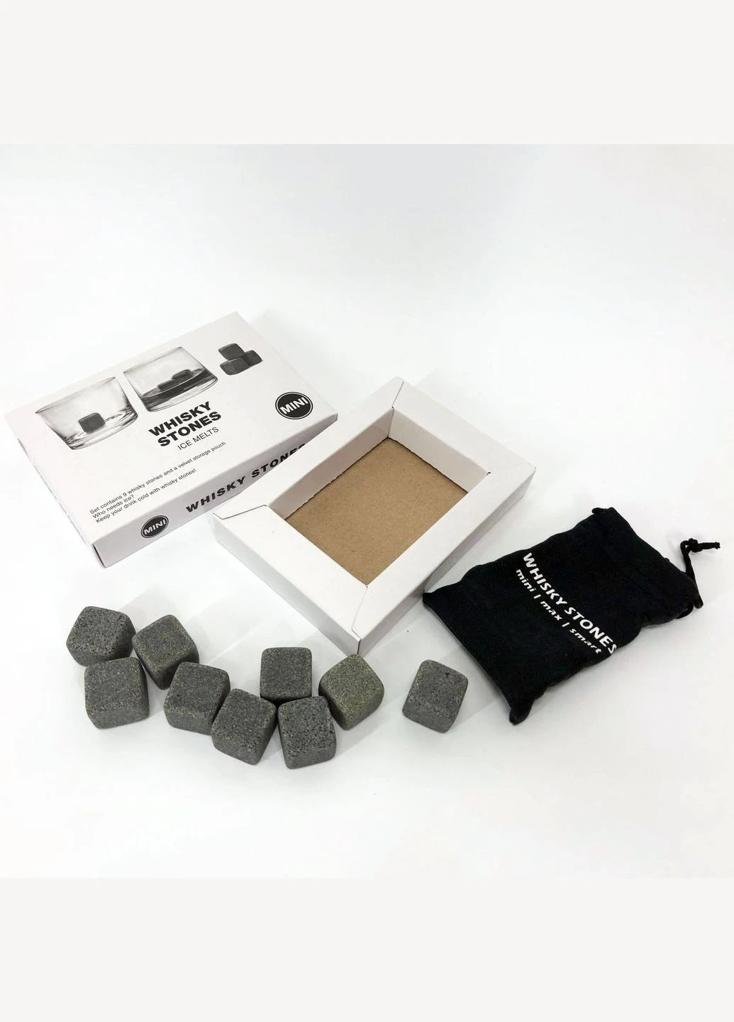 Камни для виски Whiskey Stones из стеатита PD-390 (9шт) No Brand (366238820)