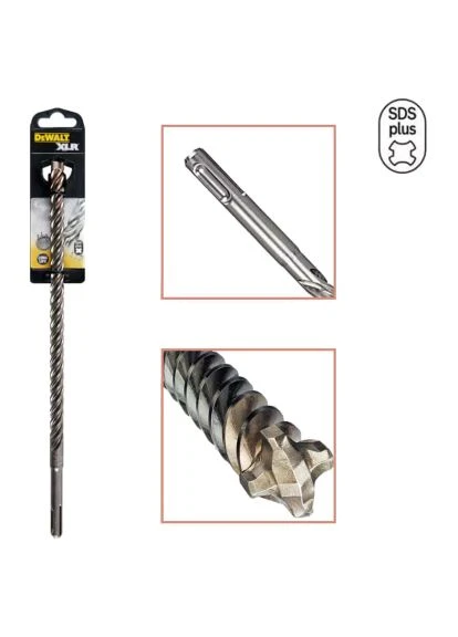 Бур SDS-Plus, XLR, 4 кромки, 6x160x100 мм (DT8913) DeWALT SDS-Plus, XLR, 4 кромки, 6x160x100 мм (389992382)
