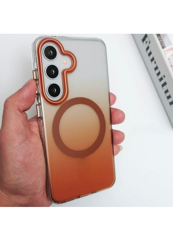 Чохол на Samsung Galaxy S25 / для самсунг галаксі С25 з функцією магсейф MagSafe з градієнтом Black Epik (360631999)