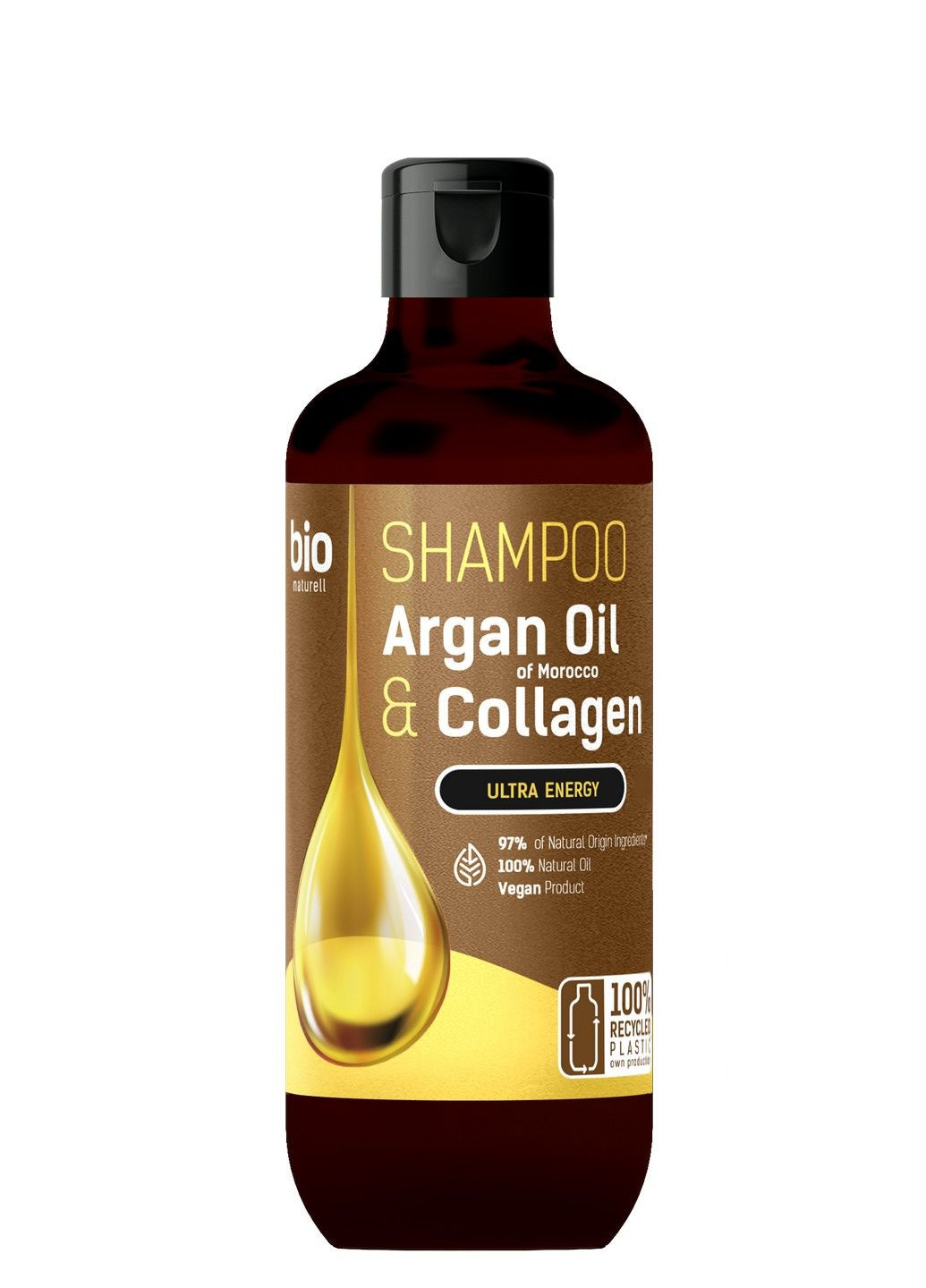 Шампунь для всіх типів волосся Argan Oil of Morocco & Collagen 355 мл Bio Naturell (283017565)