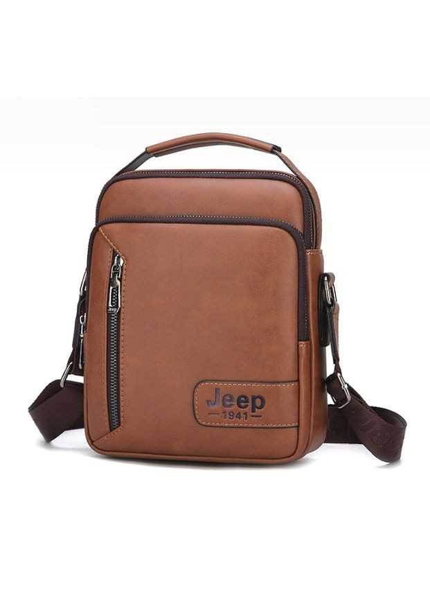 Чоловіча сумка планшет еко шкіра світло-коричнева барсетка для повсякденного використання сумка-планшет ProDobro (363222090)