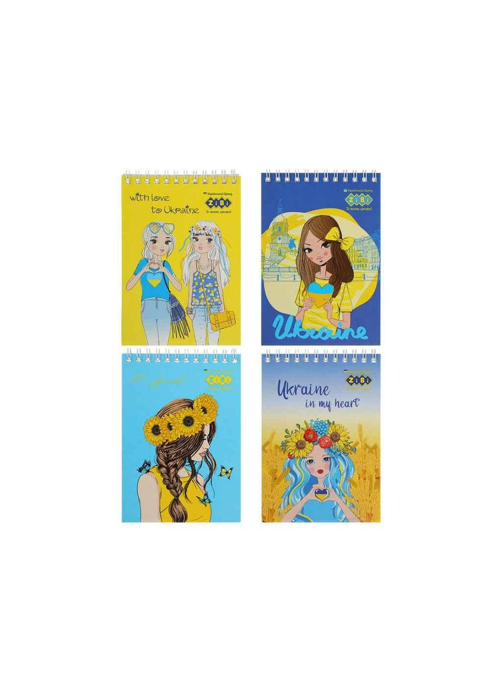 Блокнот на пружине сверху PATRIOT PRETTY GIRLS, А5, 48л., клетка, картонная обложка ТМ Buromax (305765981)