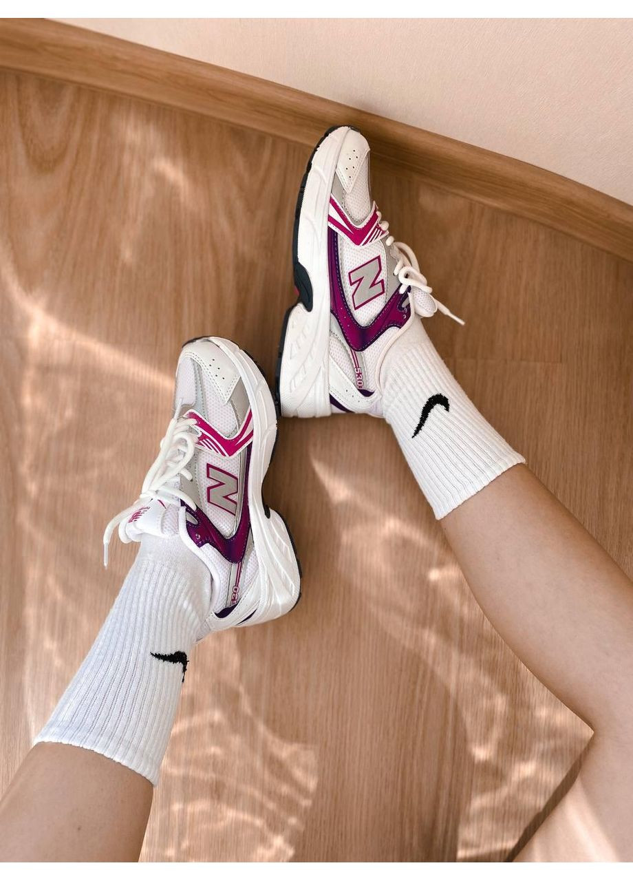 Білі Осінні кросівки чоловічі new balance 530 silver crimson нью беланс 530 No Brand