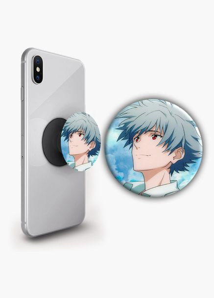 Держатель для телефона PopSockets Аниме Евангелион #019 Черный No Brand (304508475)