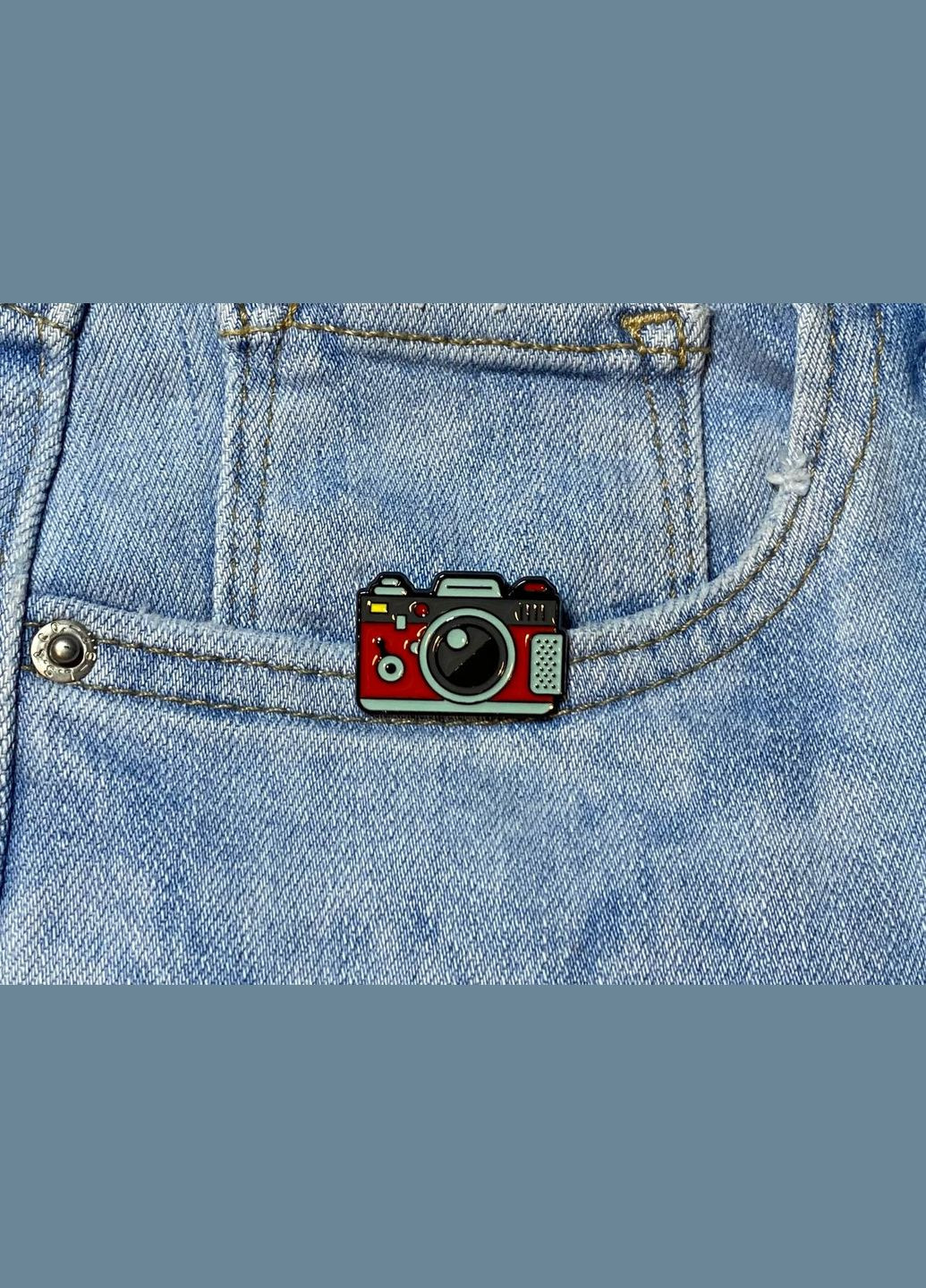 Металлический значок / пен Фотоаппарат красного цвета. No Brand (330618867)