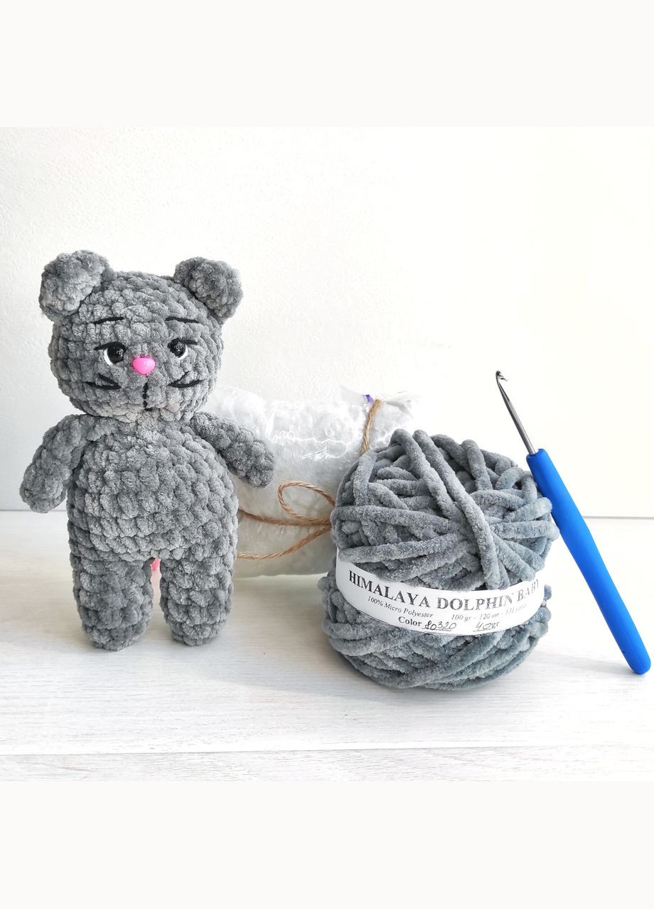 Набір для в'язання котика (темно-сірий) Hand Made (302317171)