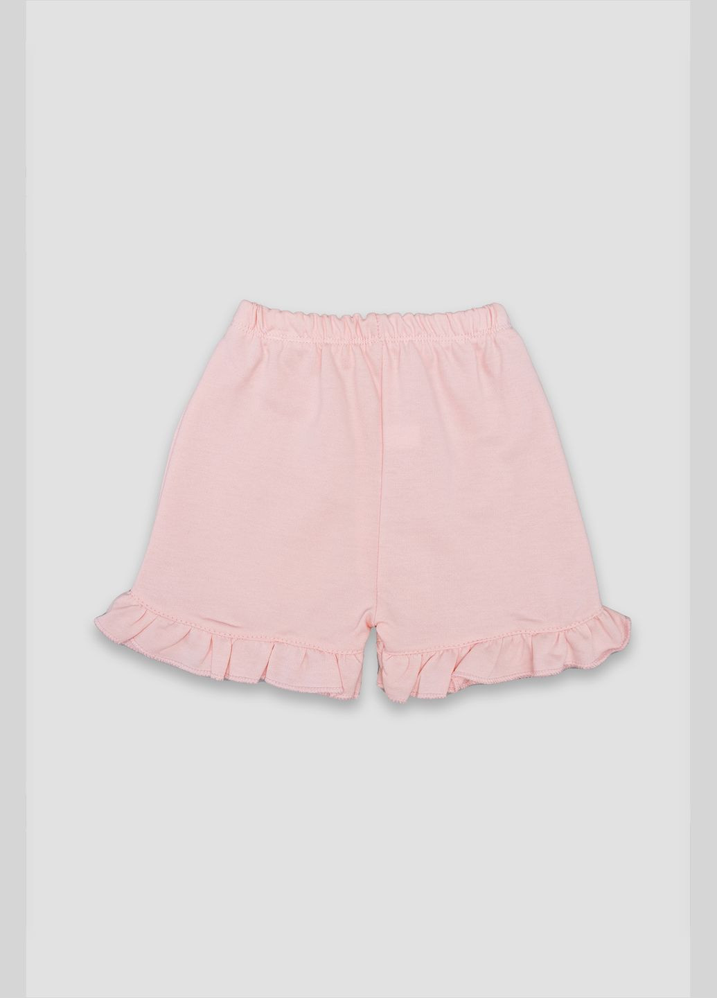 Розовый летний костюм с шортами для девочки цвет розовый цб-00249602 Baby Go