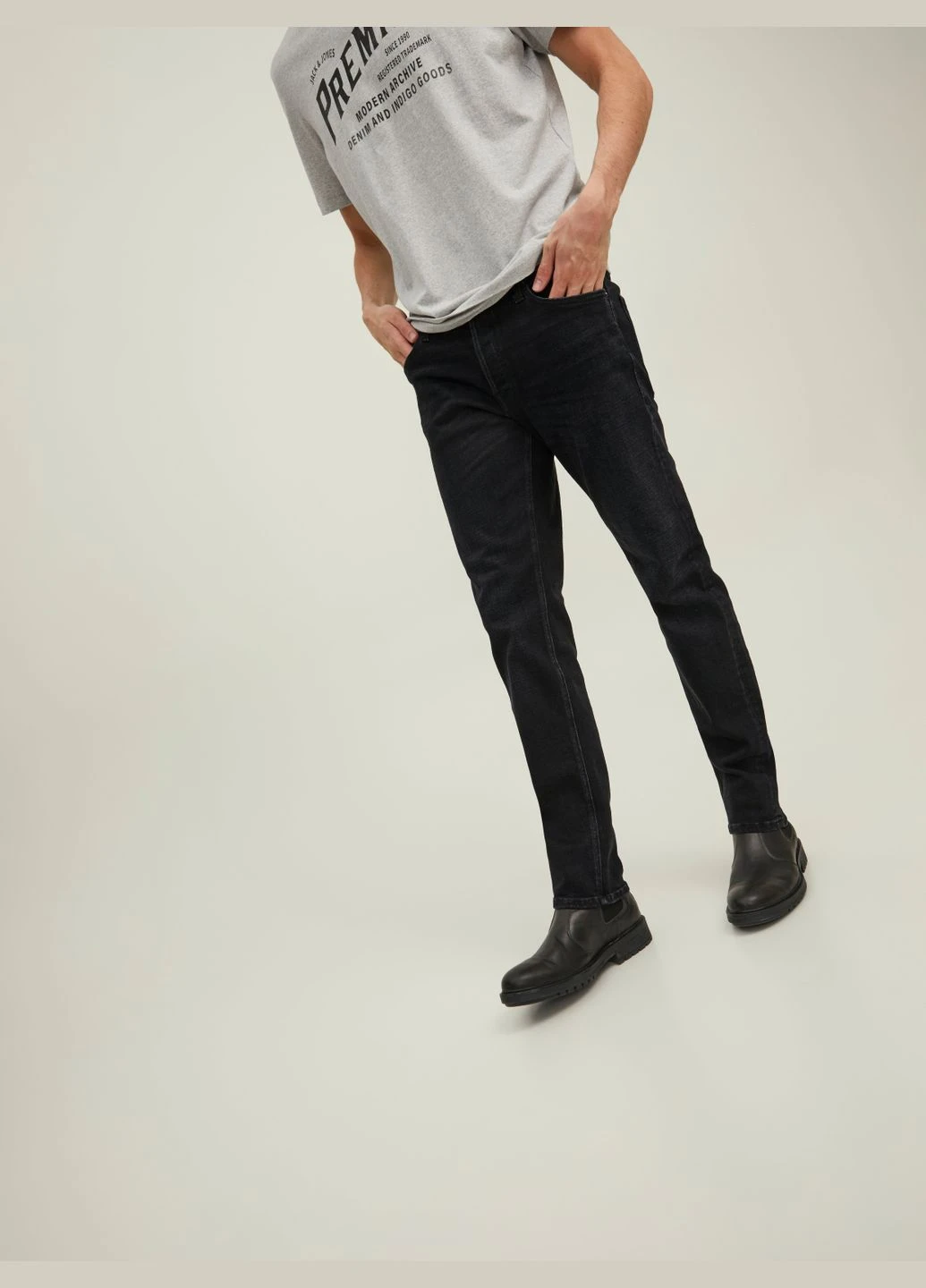 Джинси демісезон,чорний,JACK&JONES Jack & Jones (293968728)