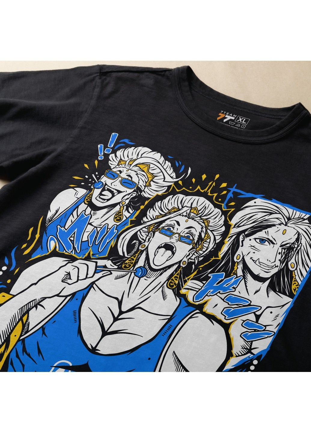 Чорна футболка з принтом record of ragnarok - buddha 2 No Brand