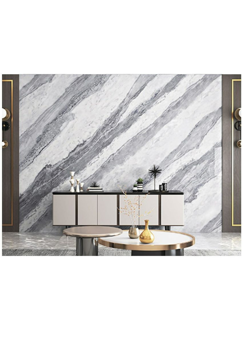 Самоклеящаяся виниловая плитка набор (6 рулонов) 3600х2800х2мм Серый мрамор SW-00001447 Sticker Wall (315790573)